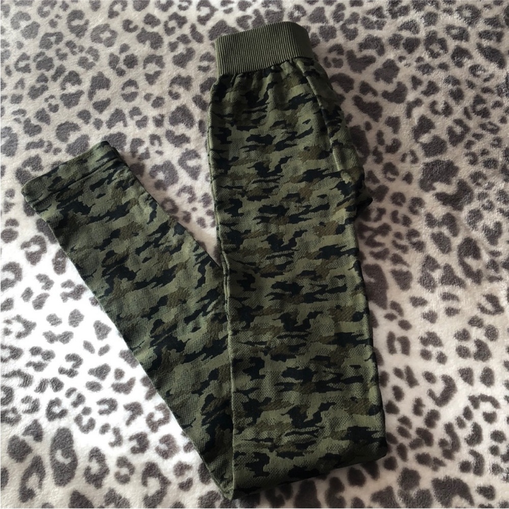 NWOT Nikibiki Camo Leggings in Green One Size